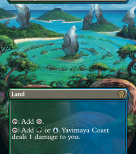 Dominaria United - Yavimaya Coast (Borderless) - Brand New