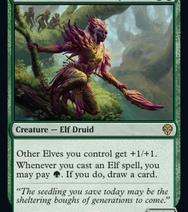 Dominaria United - Leaf-Crowned Visionary - Brand New