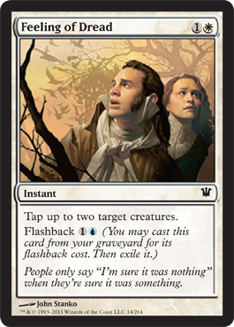 Innistrad - Feeling of Dread - Near Mint